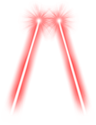Popular And Trending Laser Eyes Stickers On Picsart - Red Laser Eyes Png (307x400)