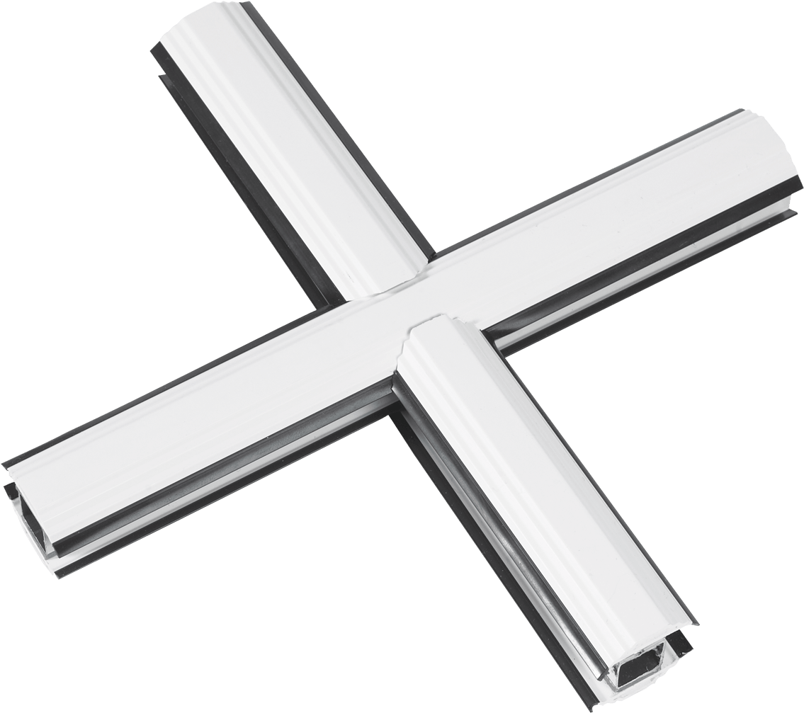 Internal And External Grills Bravo Windows And Doors - Cross (1200x1200)
