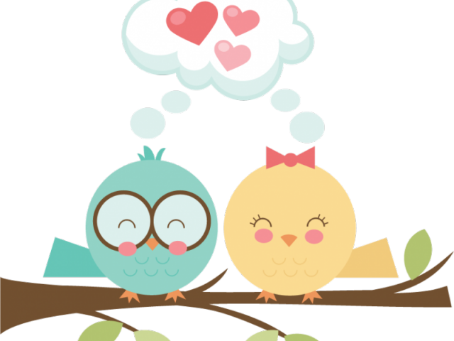 Lovebird Clipart Pretty Bird - Cute Love Birds Clipart (640x480)