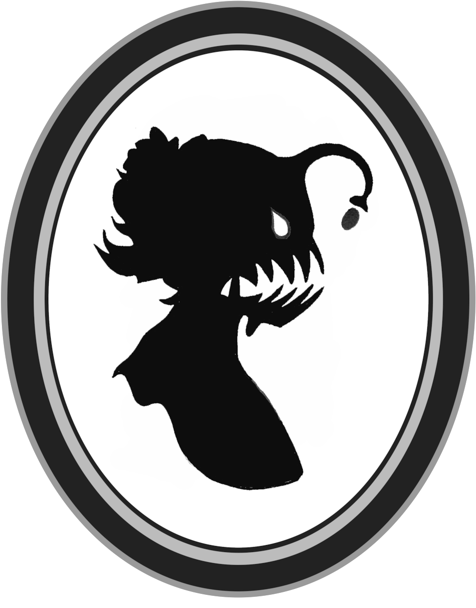 Lady Angler Silhouette Soft Enamel Pin - Illustration (1000x1262)