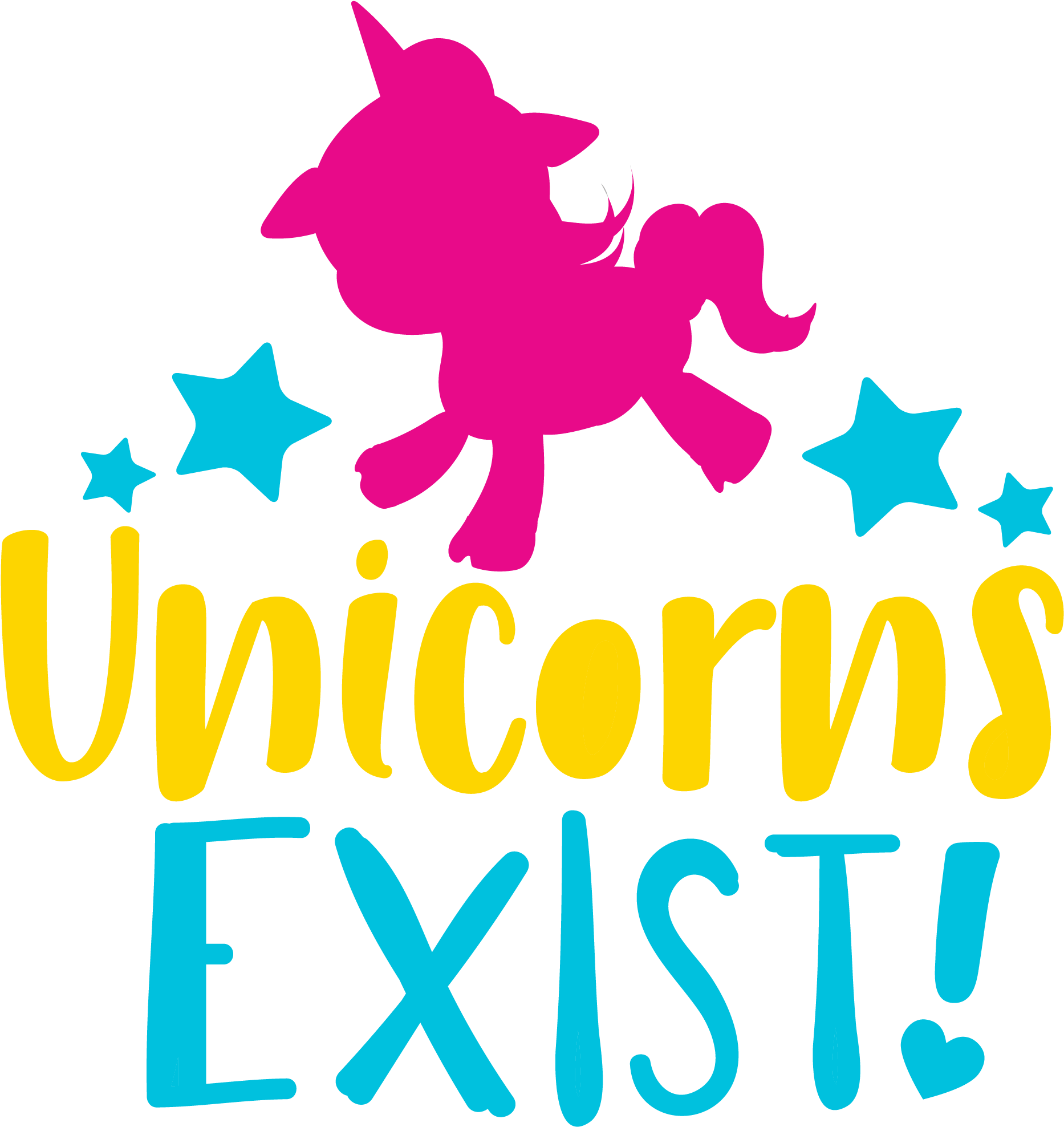 Unicorn Exist Cutting Files Svg Dxf Pdf - Graphic Design (2400x3000)