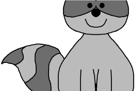 Raccoon Clipart Human - Clip Art (450x300)