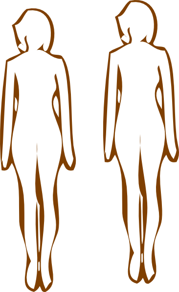 Original Png Clip Art File Women Svg Images Downloading - Siluetas Blancas De Personas (366x597)
