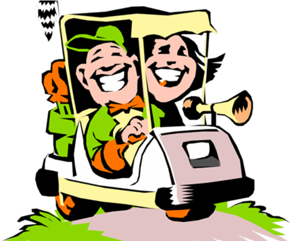 Cartoon Golf Cart Clip Art (640x480)