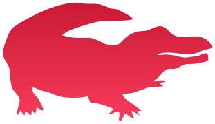 Buaya Pink - Crocodile Silhouette (800x200)