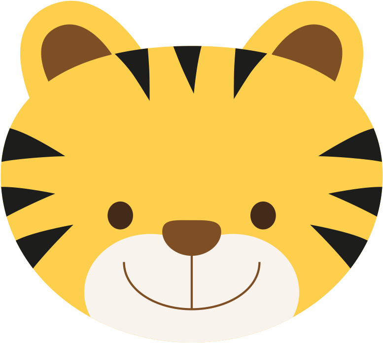 Wir Möchten Uns Ganz Herzlich Für Die Tolle Geburtstagsfeier - Cute Tiger Head Cartoon (1200x1200)