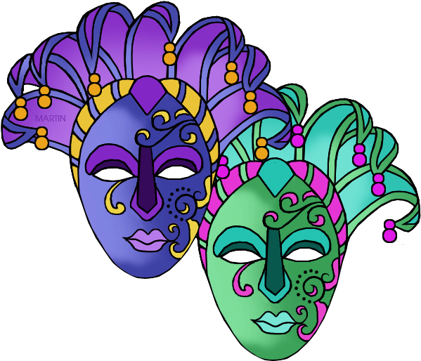 Mardi Gras Masks - Masks (629x536)