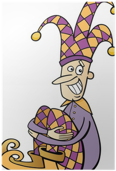 Jester Clip Art Cartoon Illustration Poster • Pixers® - Žolik Kreslený (400x400)