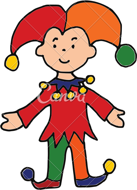 Carnival Costume Of Jester Icon Art - Cartoon (800x800)