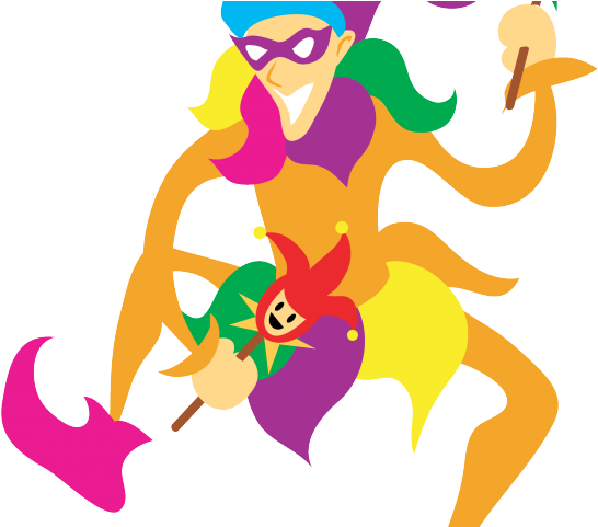 Jester Clipart Nice - Mardi Gras Jester Clipart (640x480)