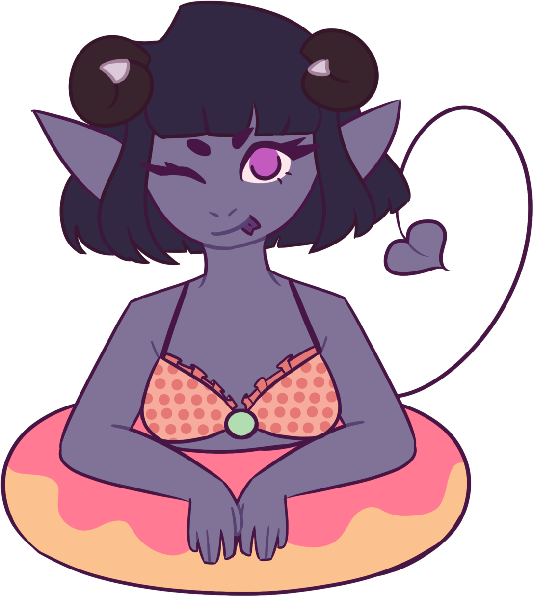Jester In A Donut Reblogs > Likes - Cartoon (1280x1280)