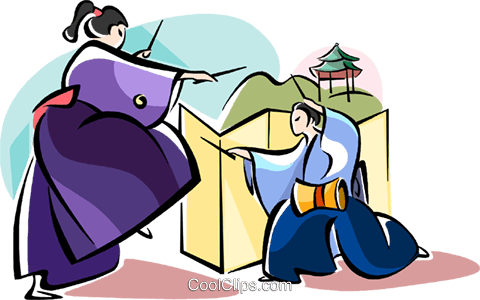 Shogatsu Festival Royalty Free Vector Clip Art Illustration - Shogatsu Festival Royalty Free Vector Clip Art Illustration (480x300)