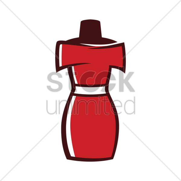 Dress On A Display Vector Image Stockunlimited - Design (600x600)