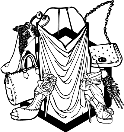 The Fashionista - Illustration (488x500)