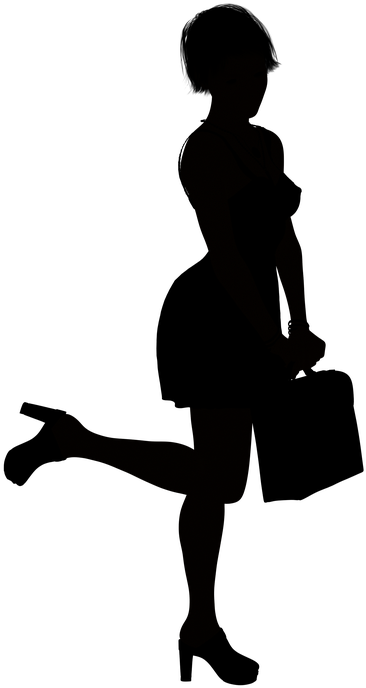 Silhouette Woman Free Image On Pixabay Girl - Silueta De Una Secretaria (404x720)