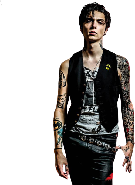 Andy Sixx Free Download Png Png Image - Andy Biersack Png (500x608)