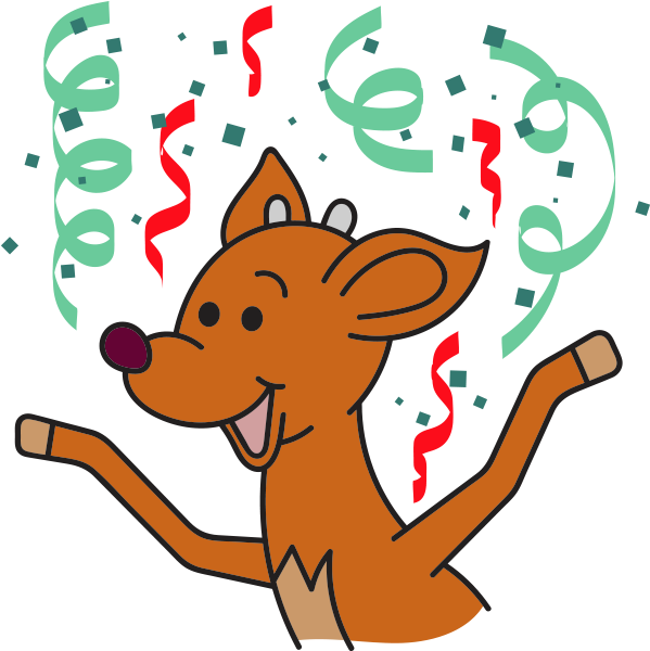 Raymond The Reindeer Stickers Messages Sticker-7 - Cartoon (618x618)