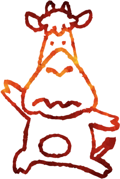 Traurige Kuh Verwandlungstasse Clipart Reindeer Line - Cartoon (900x900)