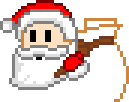 Santa Claus - Pixel Art De Santa Claus (780x670)