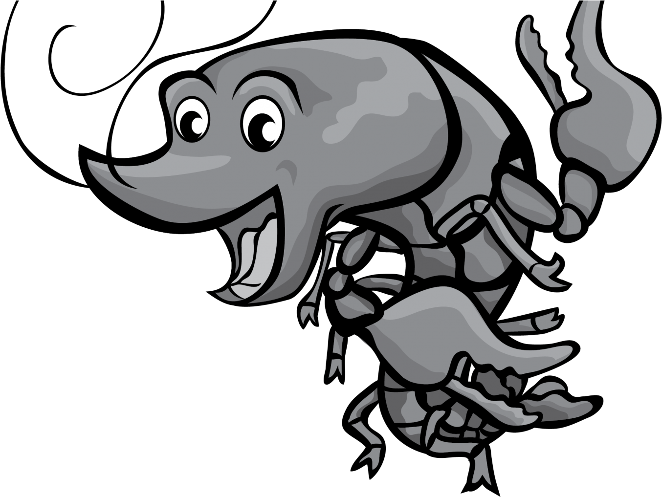 Crawfish Clip Art Free Vector Boil Images Cartoon Exceptional - Vector Graphics (1680x1050)