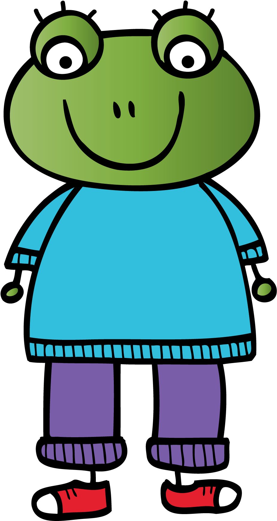 Frog Clipart Family - Cartoon (1362x1913)