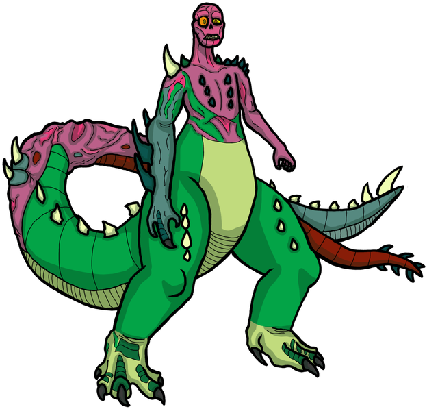 Crocodile Clipart Atomic Theory - Cartoon (640x640)