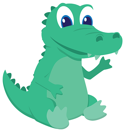 Crocodile Clipart Alligator Mascot - Cartoon (600x600)