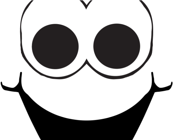 Graphic Transparent Open Mouth Clipart Black And White - Eyes And Mouth Cartoon (640x480)