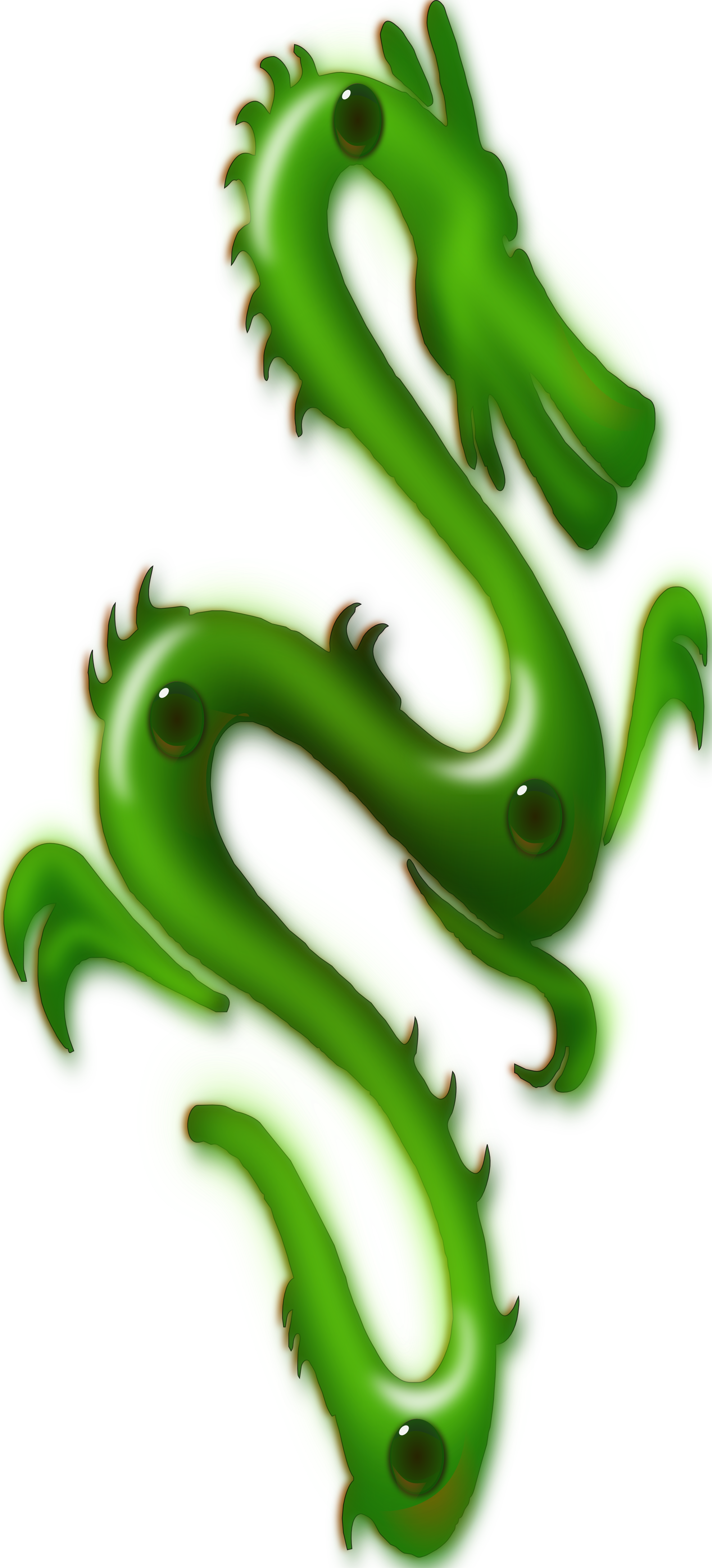 Net » Clip Art » Chinese New Year Chinese Jade - Jade Dragon Png (1979x4357)