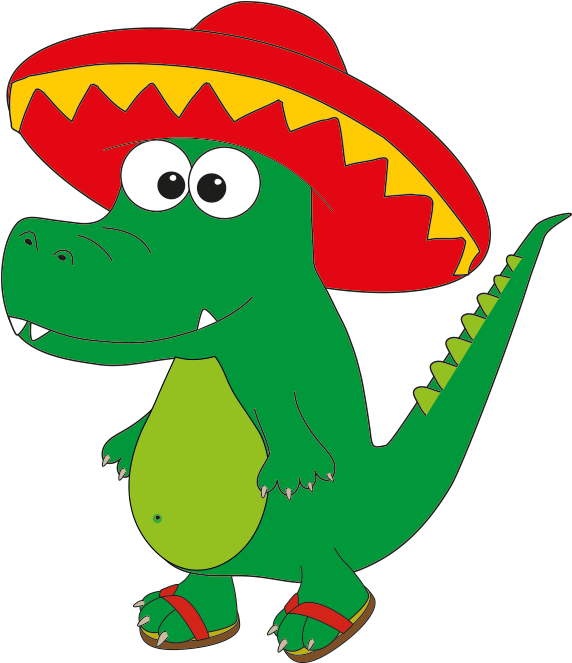 Alligator Clipart Hungry Alligator - Maya Mare Gutschein (602x693)