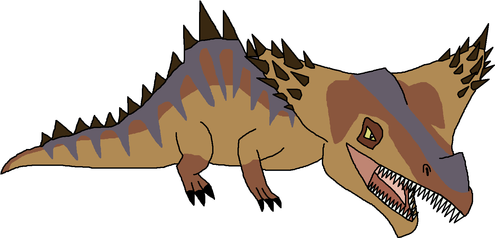 Crocodile Clipart Dinosaur - Jurassic World Diplotator (1627x785)