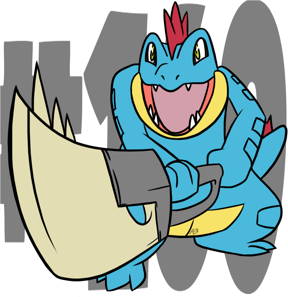 Feraligatr Pokemon Pokemonaday Artists On Tumblr Fanart - Cartoon (1000x1000)
