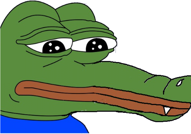 Crocodile Clipart Hippo - Blue Pepe The Frog (640x480)