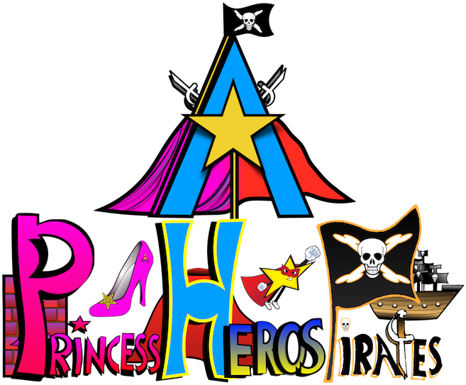 Pretty Princess Clip Art - Princess Pirate And Superhero (849x600)