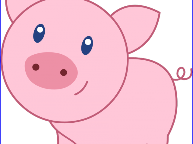 Pretty Clipart Pig - Cute Pig Clip Art (640x480)