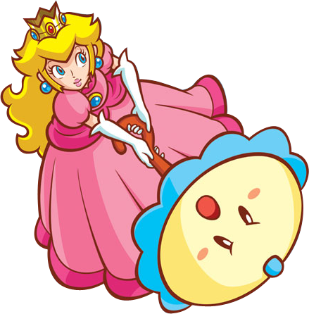 Transparent Princess Transparent Background - Super Princess Peach (439x446)