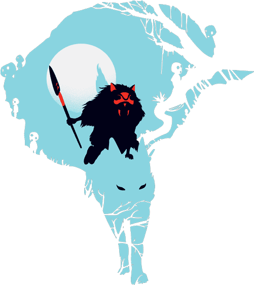 Princess Mononoke Transparent Transparent Background - Illustration (500x741)