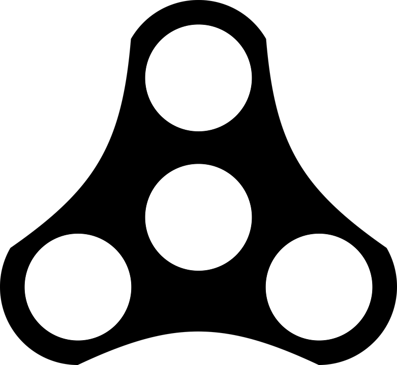 Fidget Spinner Svg Black And White - Spinner Vector (784x720)