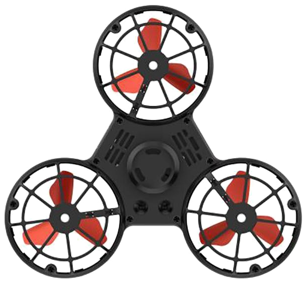 Black Fidget Spinner Png Photo - Flying Fidget Spinner Black (800x800)