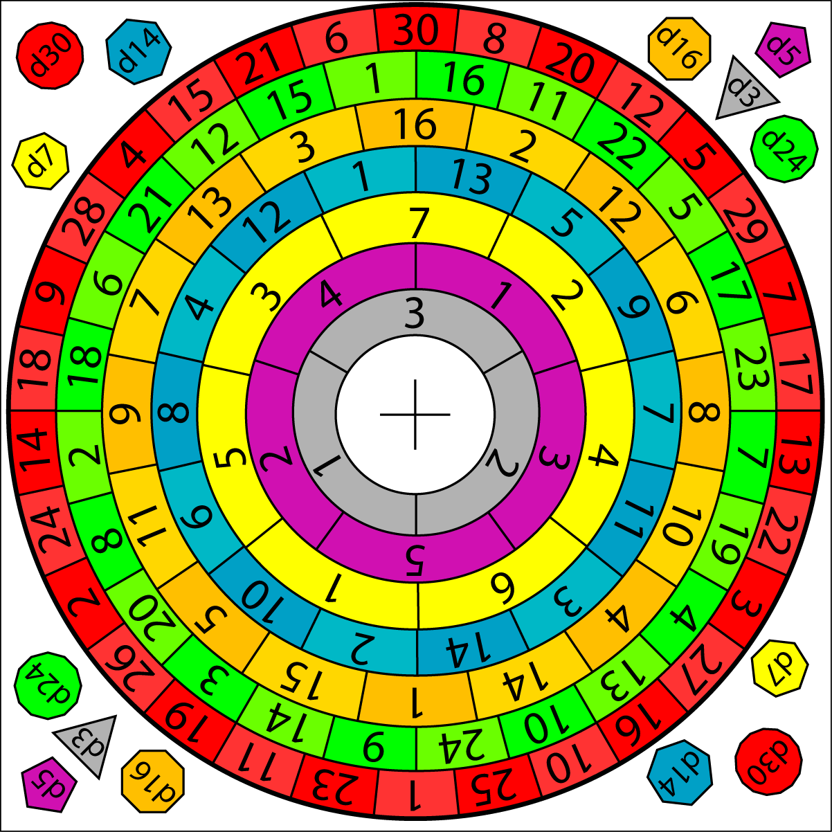 Dice Clipart Game Spinner - Circle (1202x1202)