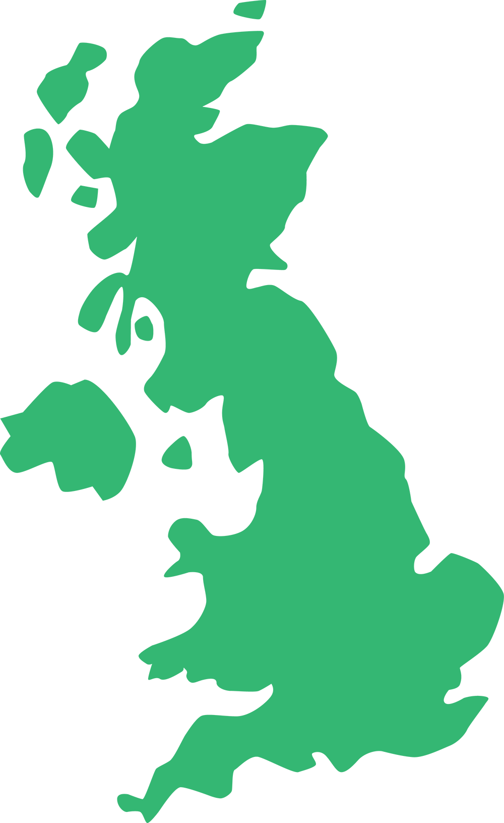 Clipart Map Build Your Own - Great Britain Map Svg (1000x1631)