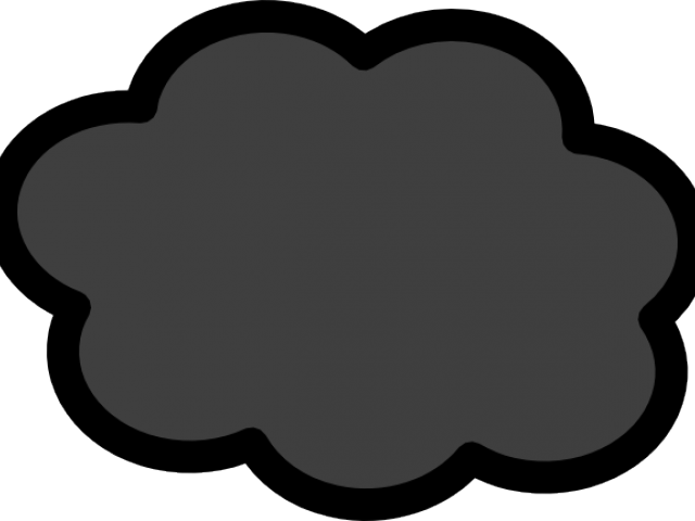 Thunderstorm Clipart Thundercloud - Heart (640x480)