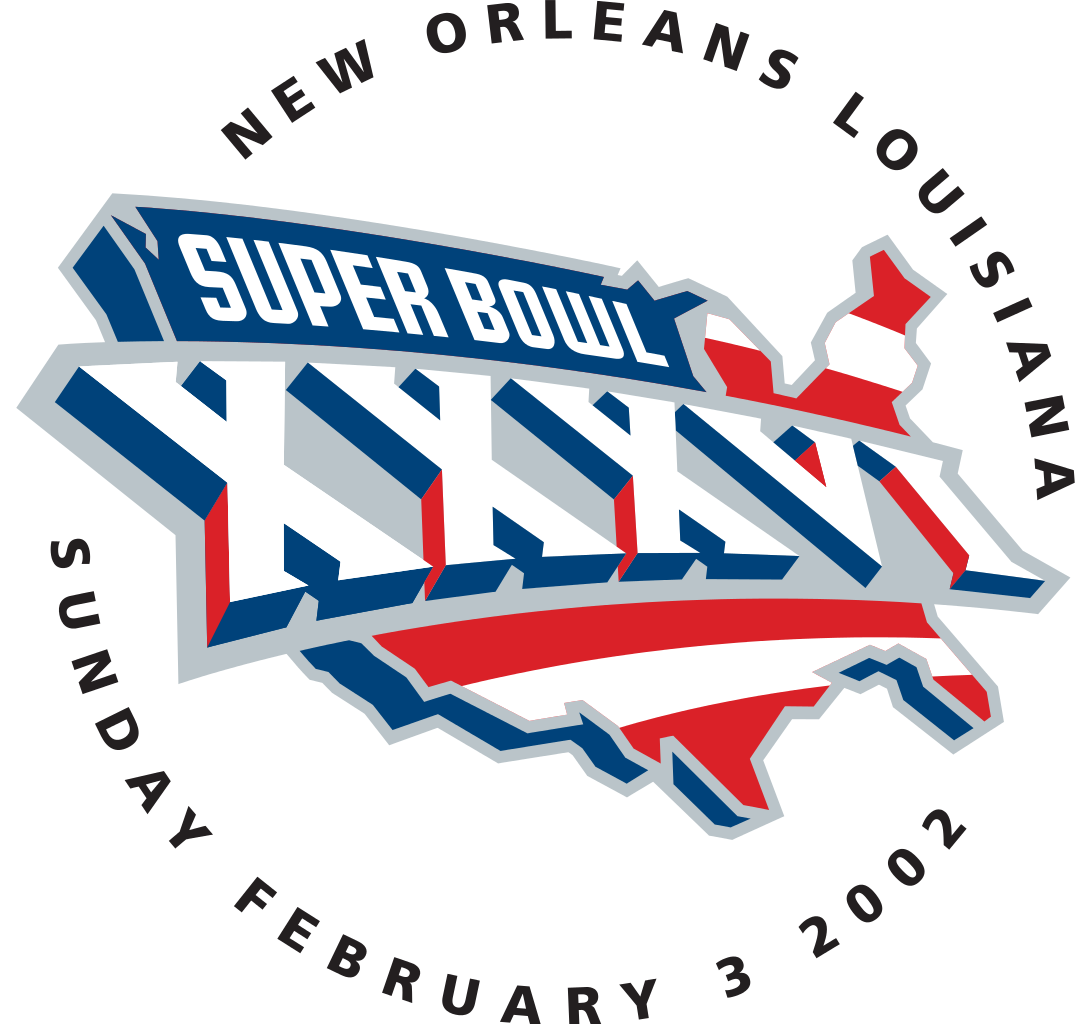 This Is What The Xxxvi Logo Was Going To Look Like - 2002 Super Bowl Logo (1090x1024)