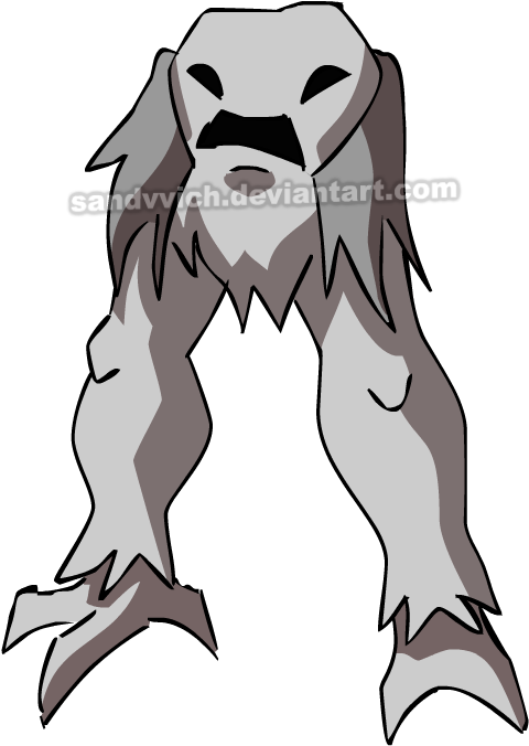 Image By Sandvvich D Wa Png Cryptid - Night Crawler White (495x700)