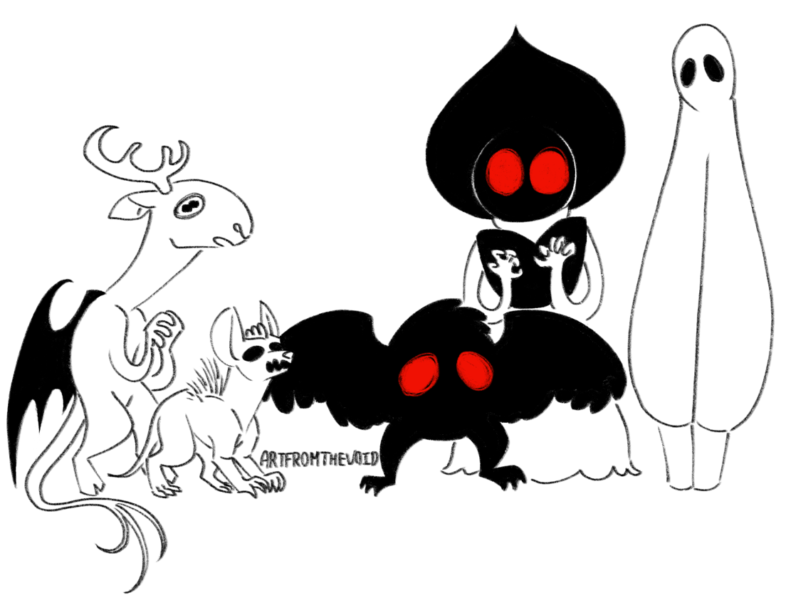 Monster Squad Monster Squad Left To Right Jersey Devil - Flatwoods Monster Mothman (1280x960)