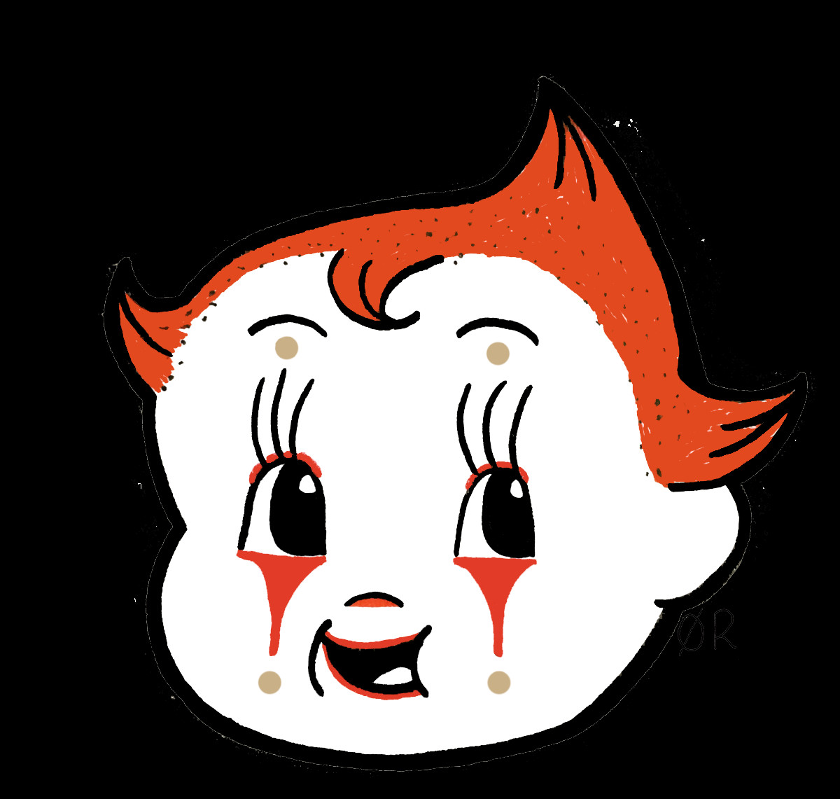 Baby Doll Clown - Illustration (1200x1141)