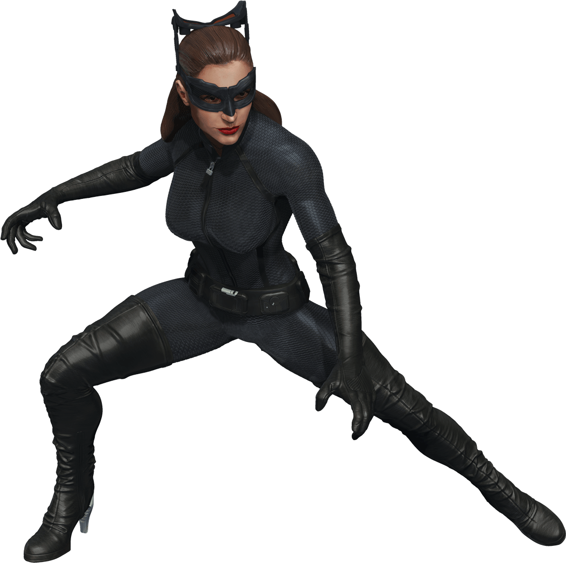 Catwoman Png Transparent Background - Cat Woman Transparent (1249x1121)