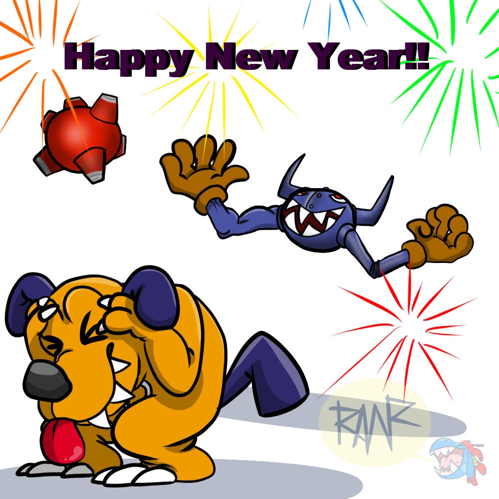 Happy New Year There's Not A Lot Of Art Of These Guys - Cartoon (1000x1000)