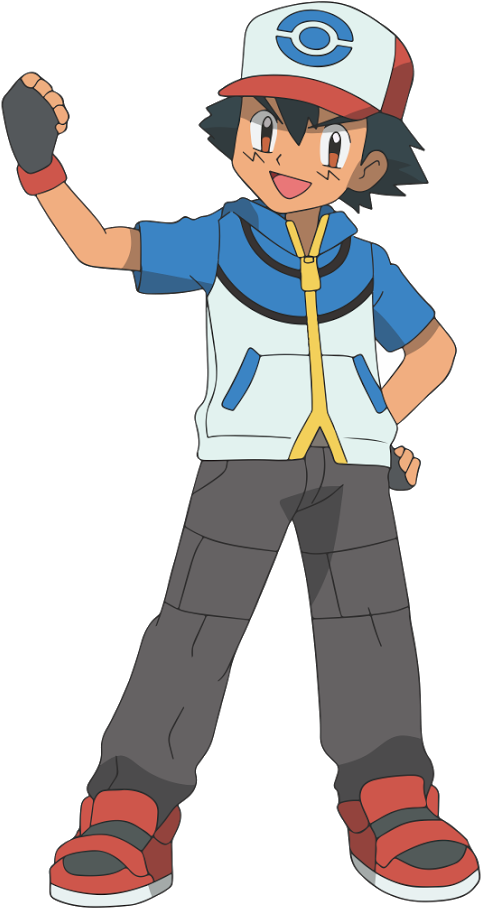 Pokemon Ash Ketchum - Cartoon (1600x1067)