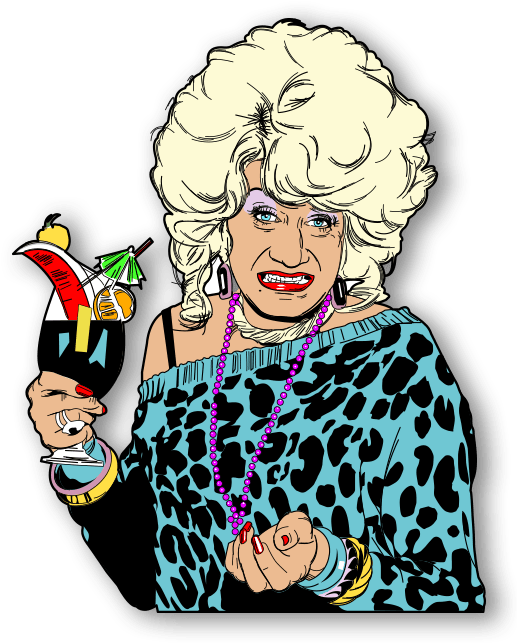 Lily Savage Lily Savage Art (530x652) Png Clipart Download